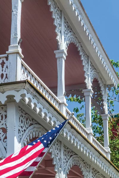 USA, New Jersey, Cape May. Victorian house detail. by Walter Bibikow art print