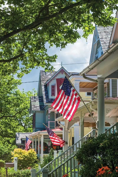 USA, New Jersey, Cape May. Victorian house detail.