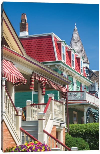 USA, New Jersey, Cape May. Victorian house detail. Canvas Art Print - New Jersey Art