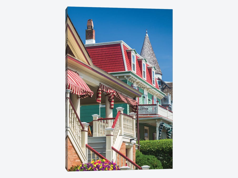 USA, New Jersey, Cape May. Victorian house detail. by Walter Bibikow 1-piece Canvas Art Print