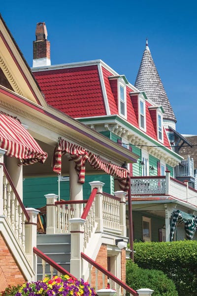 Cape May: USA, New Jersey, Cape May. Victorian house detail. by Walter Bibikow