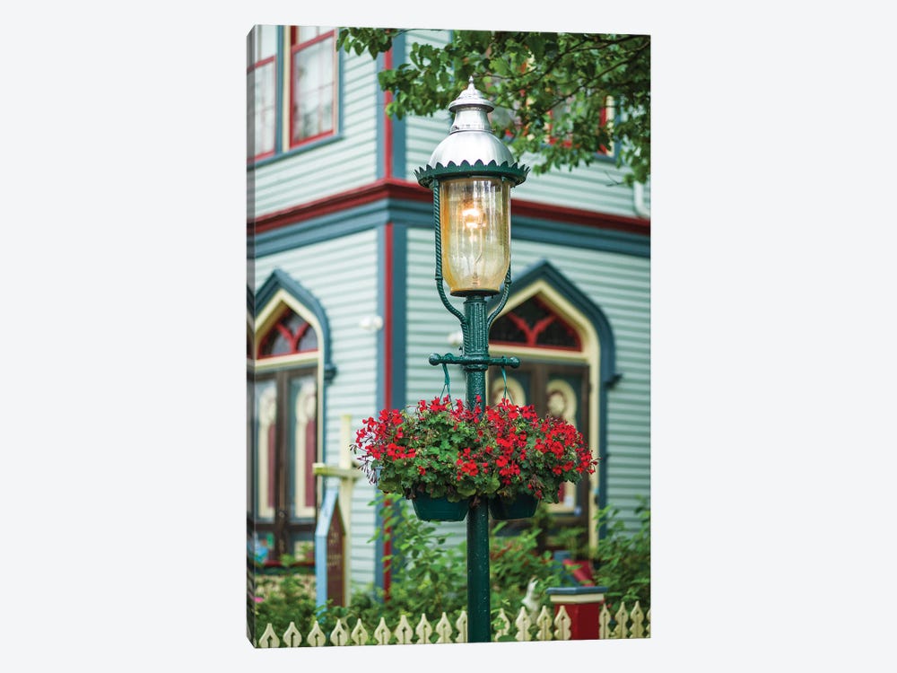 USA, New Jersey, Cape May. Victorian house detail. by Walter Bibikow 1-piece Canvas Art