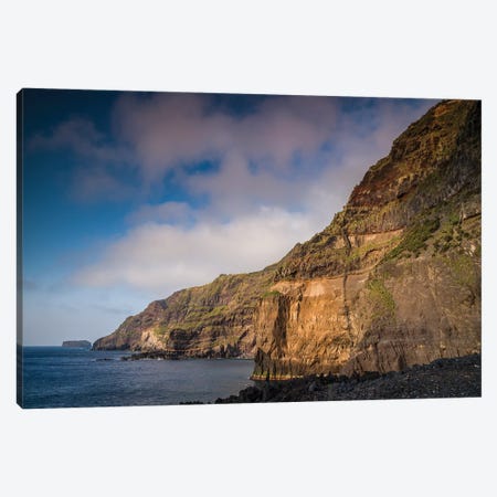 Portugal, Azores, Sao Miguel Island, Ponta da Ferraria cliffs Canvas Print #WBI176} by Walter Bibikow Canvas Print
