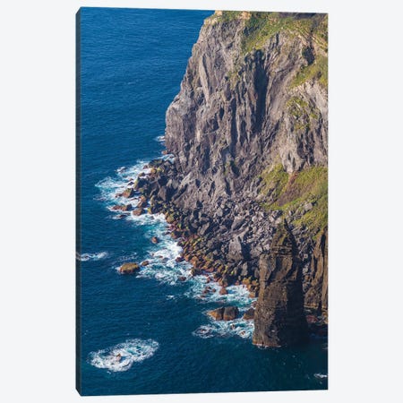 Portugal, Azores, Sao Miguel Island, Ponta do Escalvado, sea cliff Canvas Print #WBI177} by Walter Bibikow Art Print