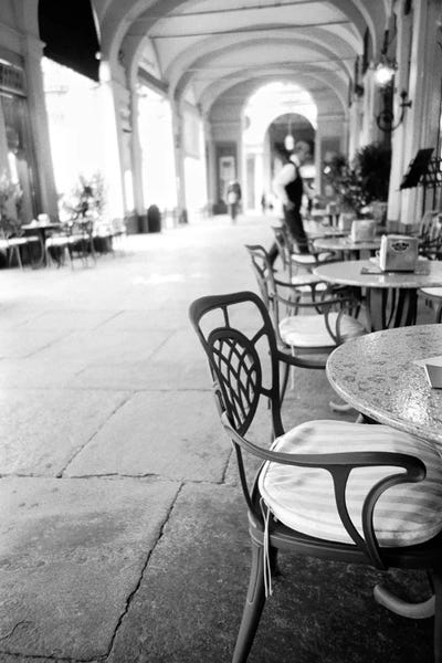 Walter Bibikow: Outdoor Café, Turin, Piedmont Region, Italy by Walter Bibikow