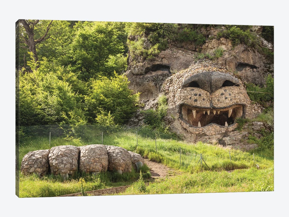 Nagorno Karabakh Republic, Vank. Seastone Hotel, large roaring lion's head. by Walter Bibikow 1-piece Canvas Artwork