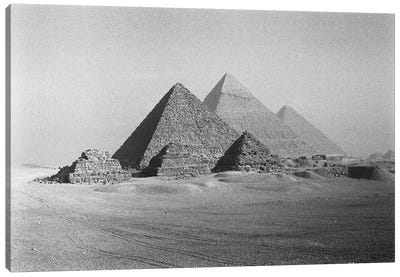 The Great Pyramids, Giza Pyramid Complex, Giza Plateau, Giza, Egypt Canvas Art Print - Pyramids