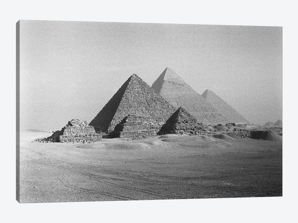 The Great Pyramids, Giza Pyramid Complex, Giza Plateau, Giza, Egypt 1-piece Canvas Art