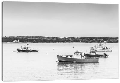 USA, Maine Five Islands. Fishing boats. Canvas Art Print - Maine Art