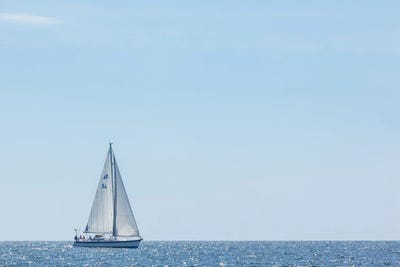 USA, Massachusetts, Cape Ann, Gloucester. Gloucester Schooner Festival, schooner parade of sail. by Walter Bibikow art print