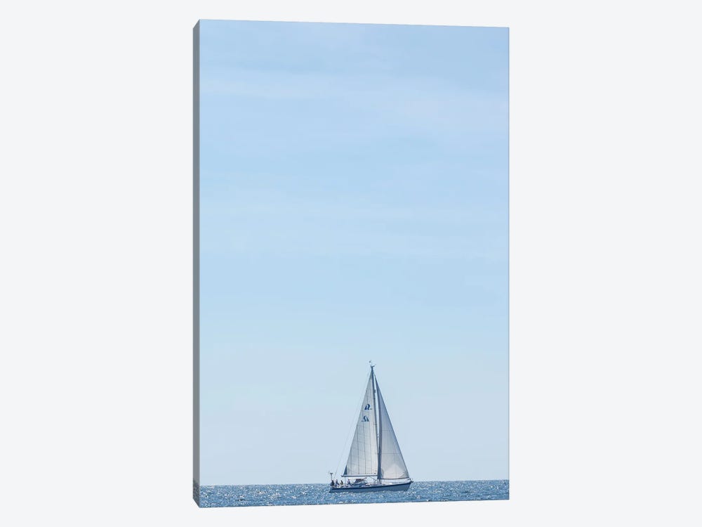 USA, Massachusetts, Cape Ann, Gloucester. Gloucester Schooner Festival, schooner parade of sail. by Walter Bibikow 1-piece Art Print