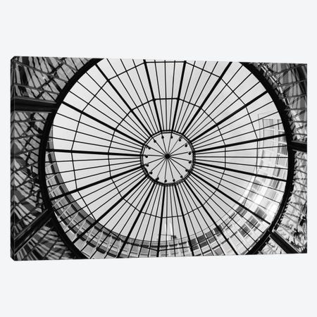 Glass Dome In B&W, SIX Swiss Exchange, Zurich,  Canvas Print #WBI23} by Walter Bibikow Art Print