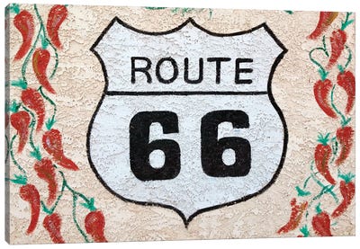 U.S. Route 66 Mural, Holbrook, Arizona, USA Canvas Art Print - Route 66 Art