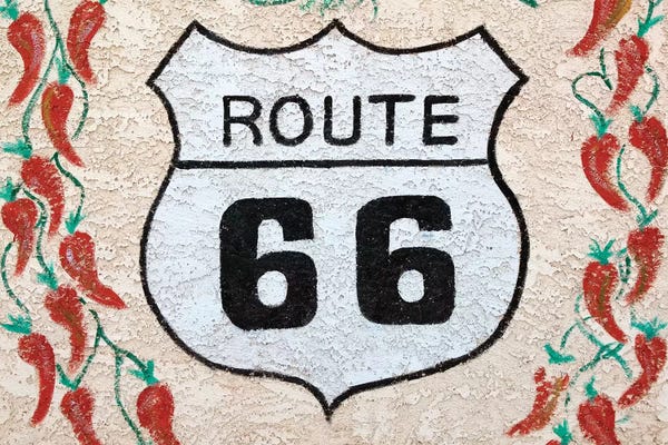 Mathematics: U.S. Route 66 Mural, Holbrook, Arizona, USA by Walter Bibikow