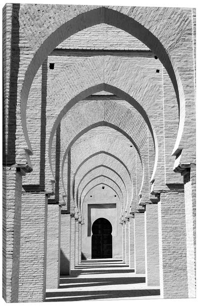 Outdoor Walkway, Tinmel Mosque, Tinmel, Al Haouz Province, Marrakesh-Safi, Morocco Canvas Art Print - Walter Bibikow