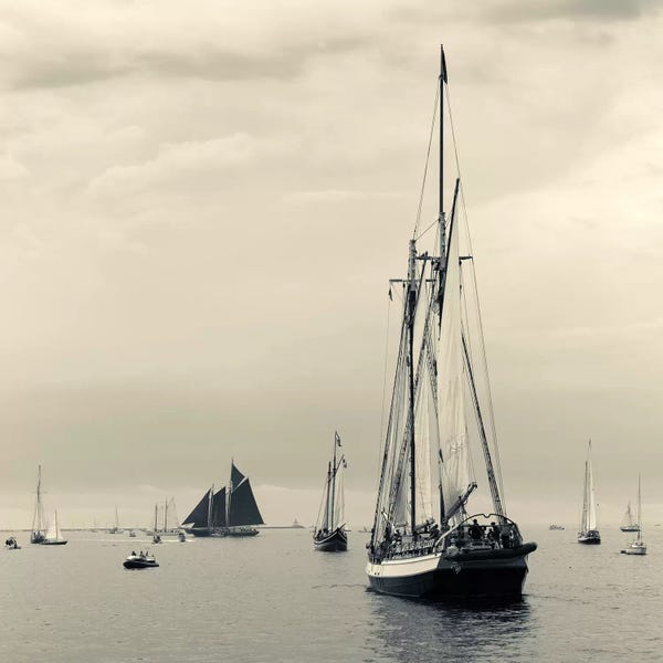 Liberty Clipper I During The Gloucester Schooner Festival, Gloucester Harbor, Gloucester, Massachusetts, USA