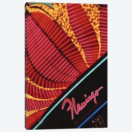 Neon Marquee, Flamingo Las Vegas, Paradise, Clark County, Nevada, USA Canvas Print #WBI61} by Walter Bibikow Canvas Print