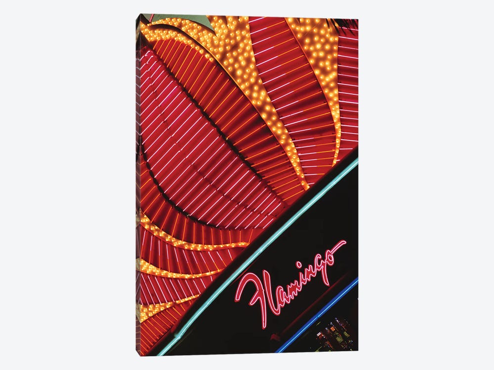 Neon Marquee, Flamingo Las Vegas, Paradise, Clark County, Nevada, USA by Walter Bibikow 1-piece Art Print