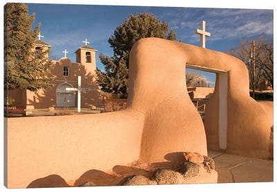 San Francisco de Asis Mission Church, Ranchos de Taos, New Mexico, USA Canvas Art Print - New Mexico Art