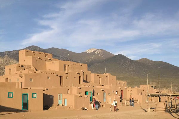 Taos: Taos Pueblo (Pueblo de Taos), Taos County, New Mexico, USA by Walter Bibikow