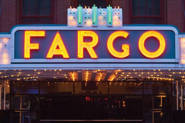 Marquee, Fargo Theatre, Fargo, Cass County, North Dakota, USA