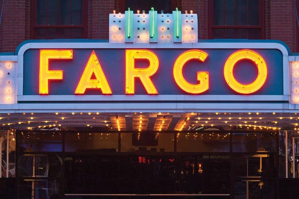 North Dakota: Marquee, Fargo Theatre, Fargo, Cass County, North Dakota, USA by Walter Bibikow
