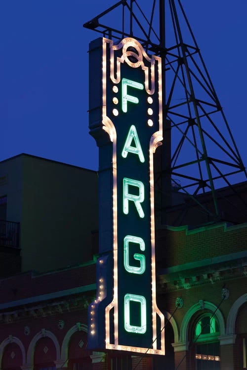 Neon Sign, Fargo Theatre, Fargo, Cass County, North Dakota, USA