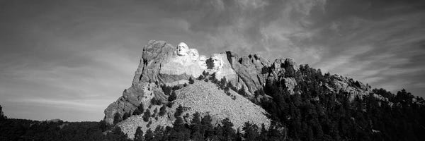 South Dakota: Distant View, Mount Rushmore National Memorial, Pennington County, South Dakota, USA by Walter Bibikow