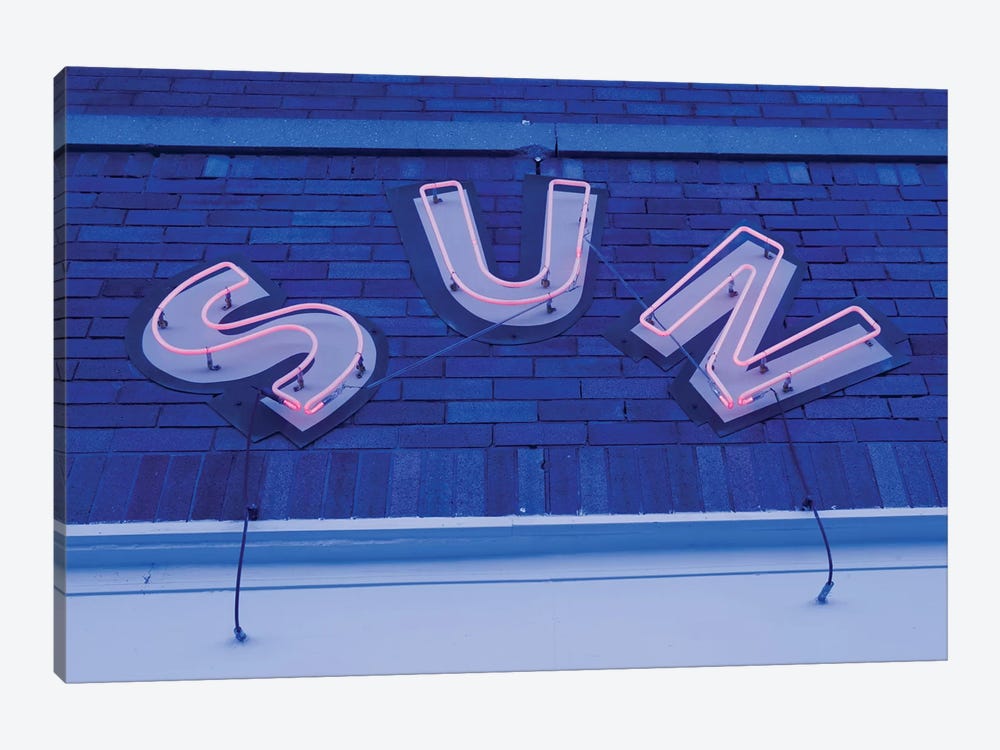 Neon Sign At Twilight, Sun Studios, Memphis, Shelby County, Tennessee, USA by Walter Bibikow 1-piece Art Print