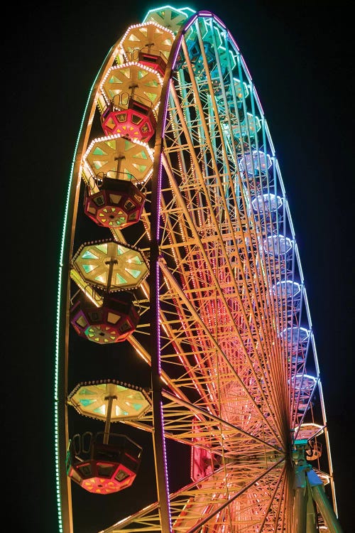 Belgium, Antwerp. Steenplein, Antwerp ferris wheel by Walter Bibikow wall art