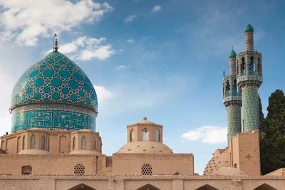 Iran, Mahan, Aramgah-E Shah Nematollah Vali, Mausoleum Of Sufi Dervish Shah Nematollah Vali by Walter Bibikow art print
