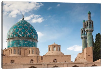 Iran, Mahan, Aramgah-E Shah Nematollah Vali, Mausoleum Of Sufi Dervish Shah Nematollah Vali Canvas Art Print - Dome Art