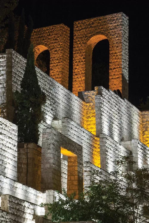 Iran, Shiraz, Quran Gateway Walls, Evening