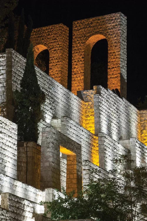 Iran, Shiraz, Quran Gateway Walls, Evening by Walter Bibikow wall art