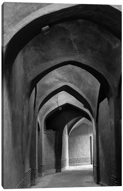 Iran, Yazd, Arches Canvas Art Print - Walter Bibikow