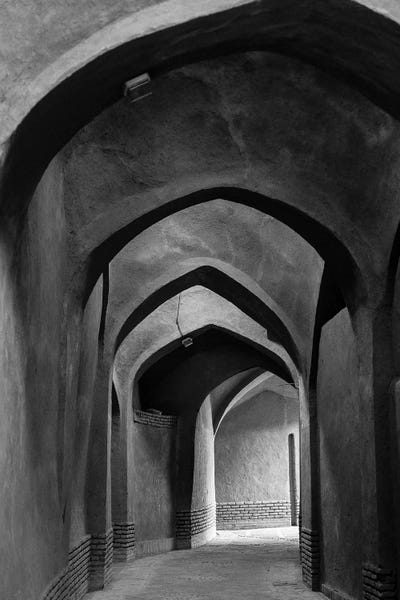 Walter Bibikow: Iran, Yazd, Arches by Walter Bibikow