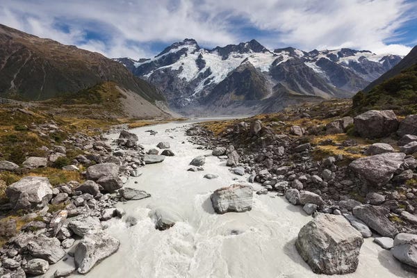 New Zealand, South Island, Canterbury, Aoraki-Mt. Cook National Park