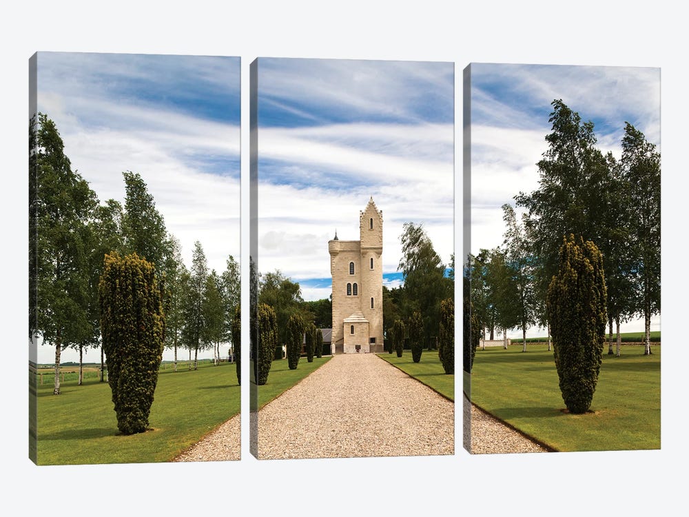 Ulster Tower, Thiepval, Hauts-de-France, France by Walter Bibikow 3-piece Canvas Artwork