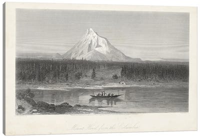 Mount Hood from the Columbia Canvas Art Print - Mount Hood Art