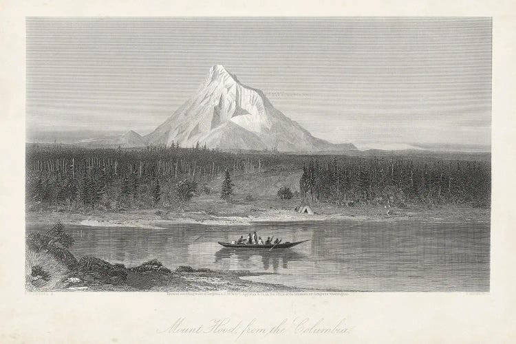 Mount Hood from the Columbia by William Cullen Bryant wall art