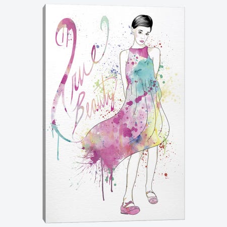 True Beauty Canvas Print #WCFN5} by 5by5collective Canvas Art