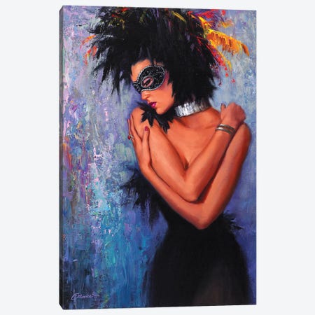 Lady In Black Canvas Print #WCO12} by Wil Cormier Canvas Print