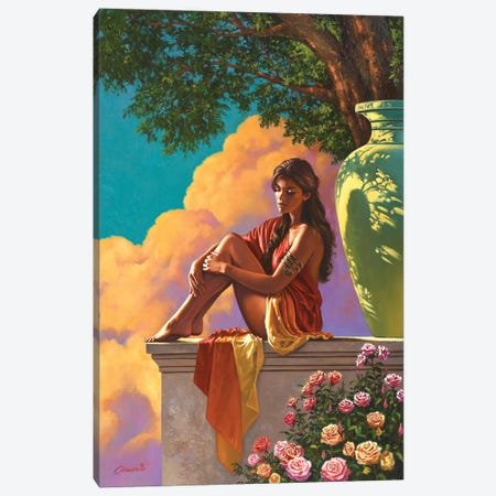 Lady Of Pompeii Canvas Print #WCO13} by Wil Cormier Canvas Print