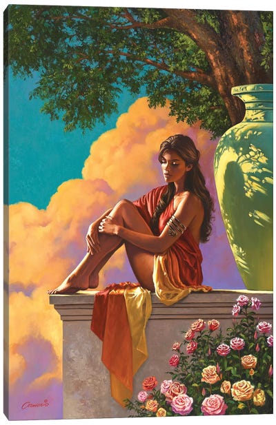 Lady Of Pompeii Canvas Art Print - Wil Cormier