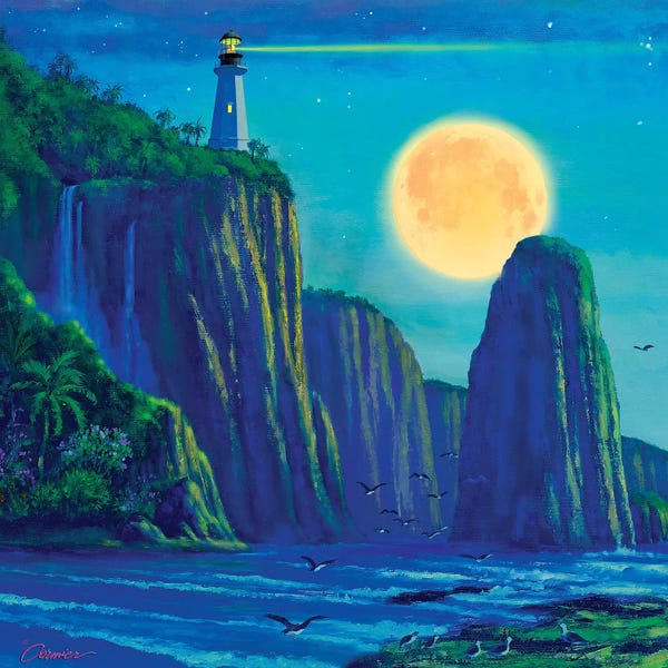 Wil Cormier: Light House At Moon Bay by Wil Cormier