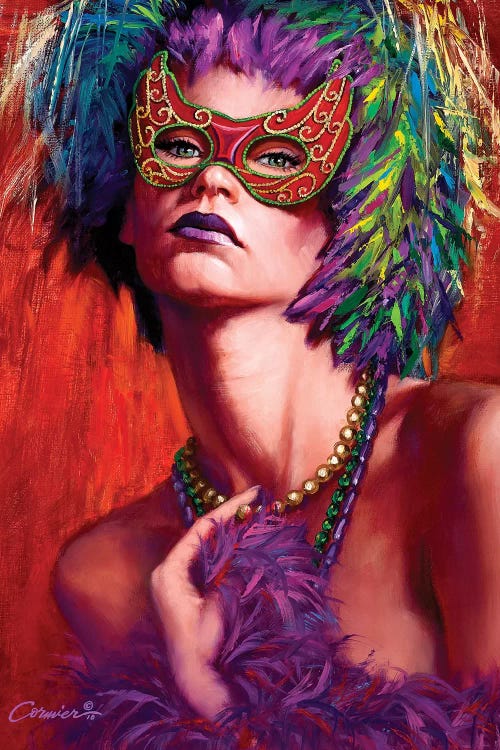 Mardi Gras Cherie by Wil Cormier wall art