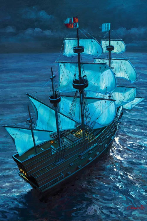 Moonlight Voyage by Wil Cormier wall art