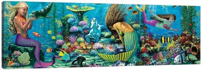 Neptunes Playground II Canvas Art Print - Mermaid Art