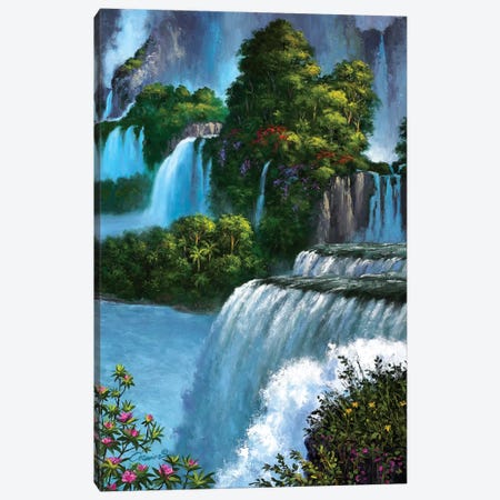 Paradise Falls Canvas Print #WCO26} by Wil Cormier Canvas Art Print