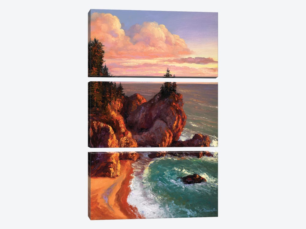 Rocky Shores II by Wil Cormier 3-piece Canvas Wall Art